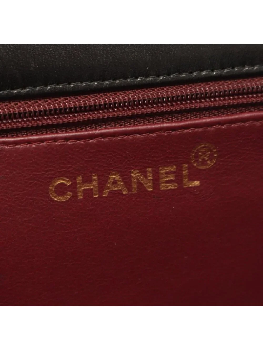 Chanel Shoulder Bag Quilted Fullflap Push Lock Black Lambskin Chain